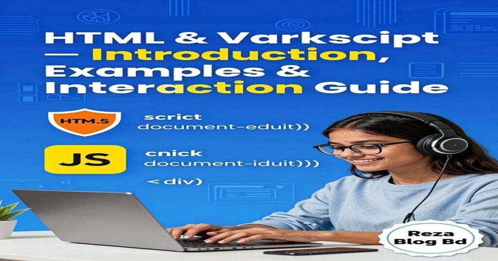 HTML এবং JavaScript পরিচিতি উদাহরণ ও ইন্টার‌্যাকশন গাইড