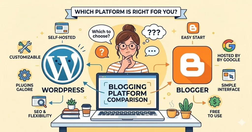 WordPress vs blogger-rezablogbd